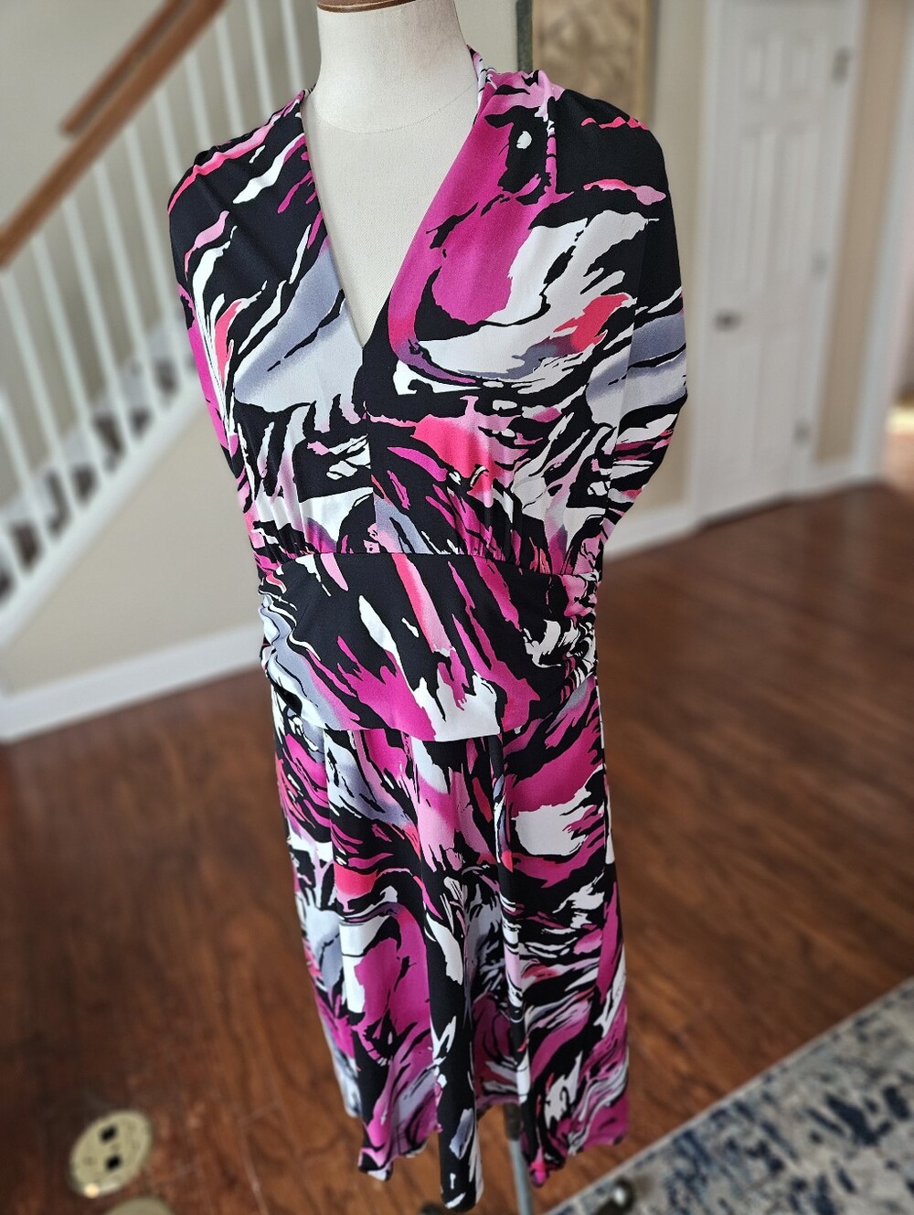 Kasper Abstract Dress Large